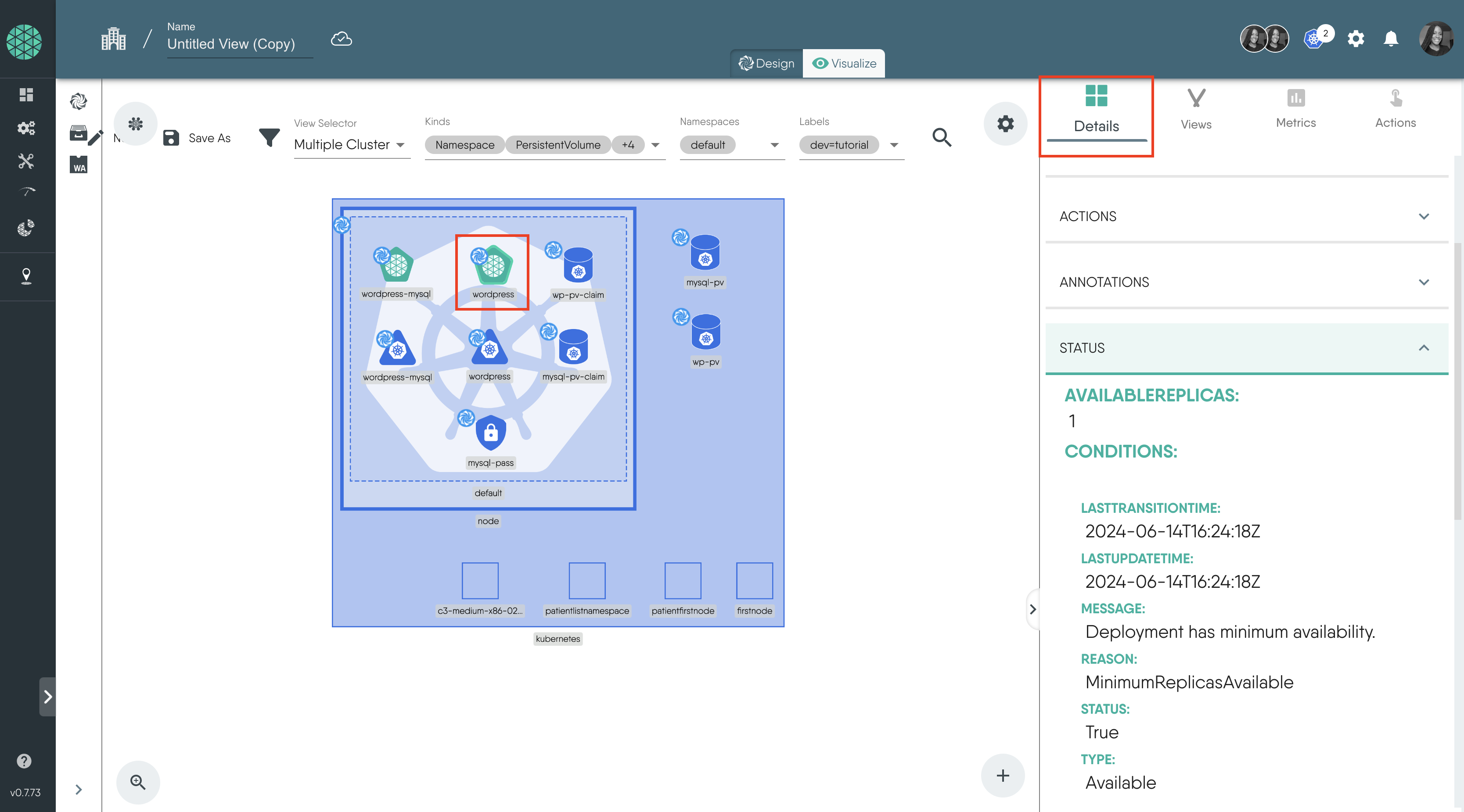 Get more details about deployment